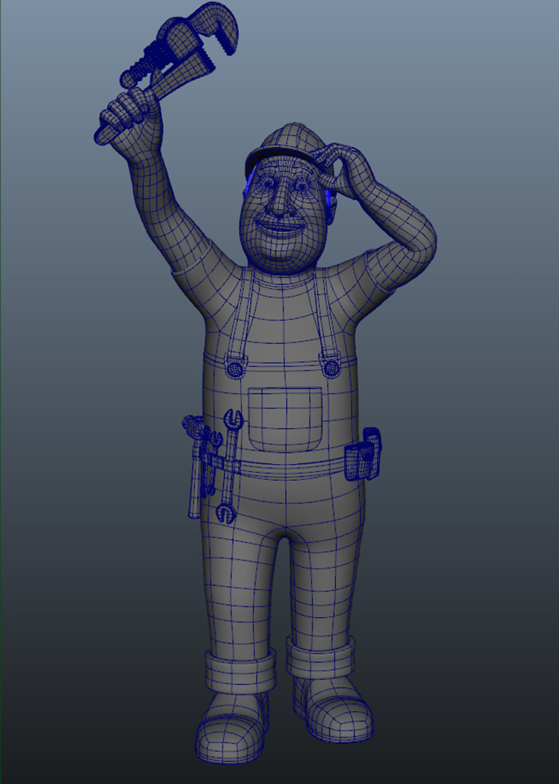 3D Character – Plumber